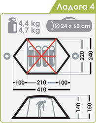 Палатка "Ладога 4"
